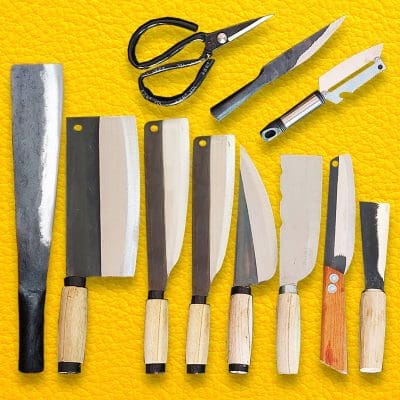 Bộ dao giá rẻ 11 món đầy đủ chặt thái lọc cho nhà bếp 6 Bộ dao giá rẻ