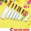 Bộ dao bếp 8 món không rỉ giá tốt Thương Hiệu ONVIN